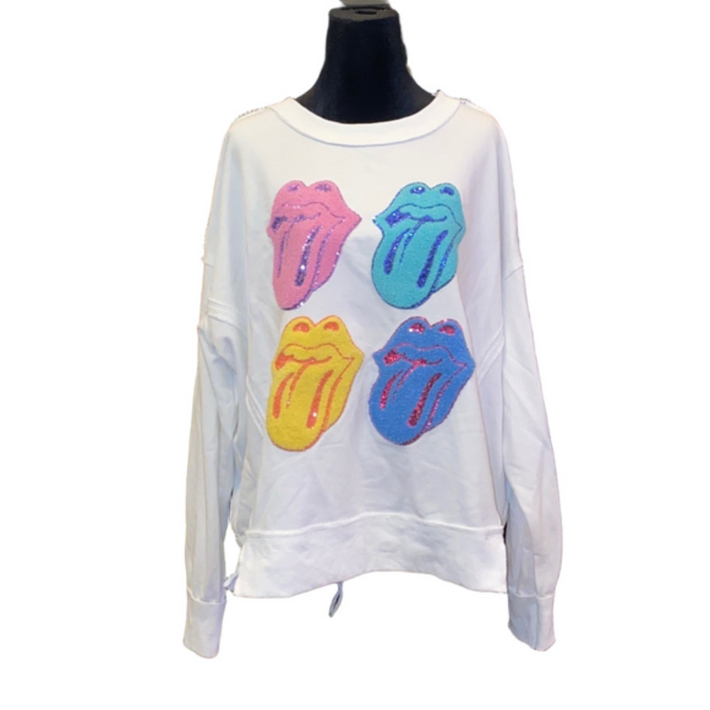 $82 The Rolling Stones fantastic fawn Sweatshirt size Medium nwot